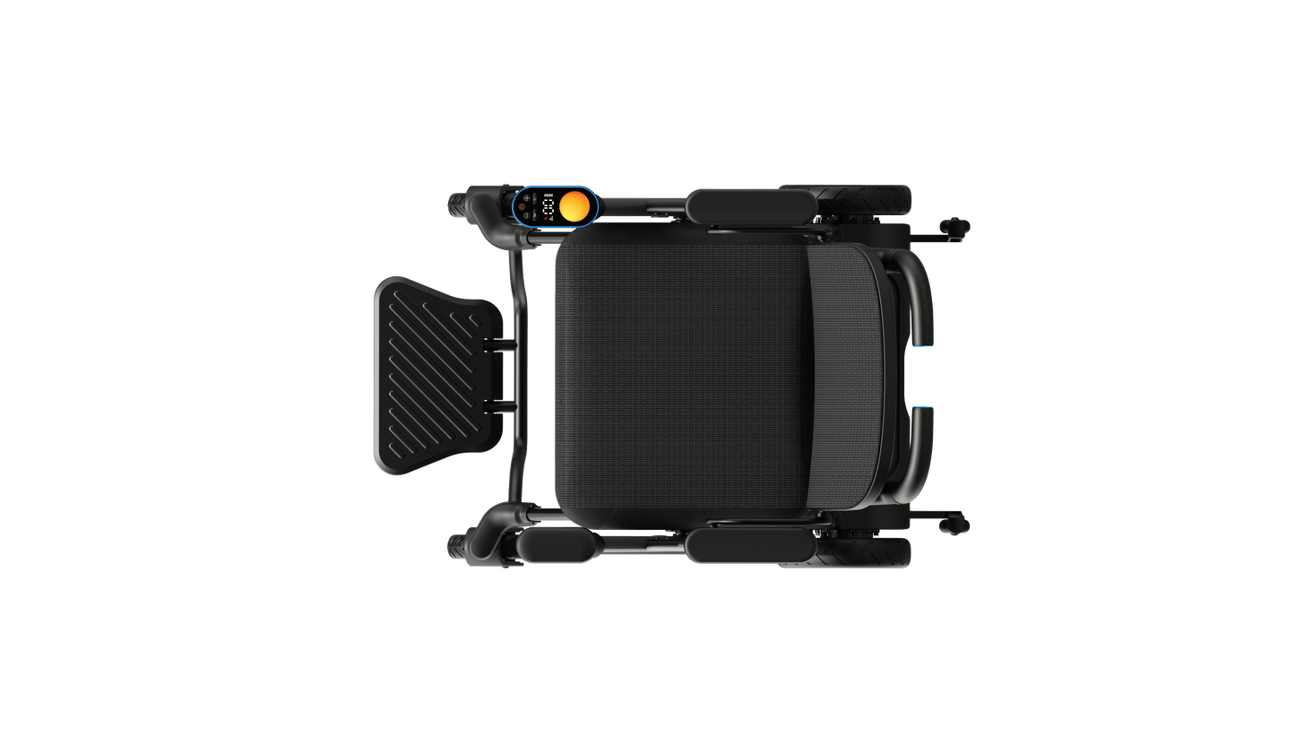 Fold & Travel Mobility Paiseec 3-in-1 Electric Wheelchair Smart Walker Rollator Transport Wheelchair W3