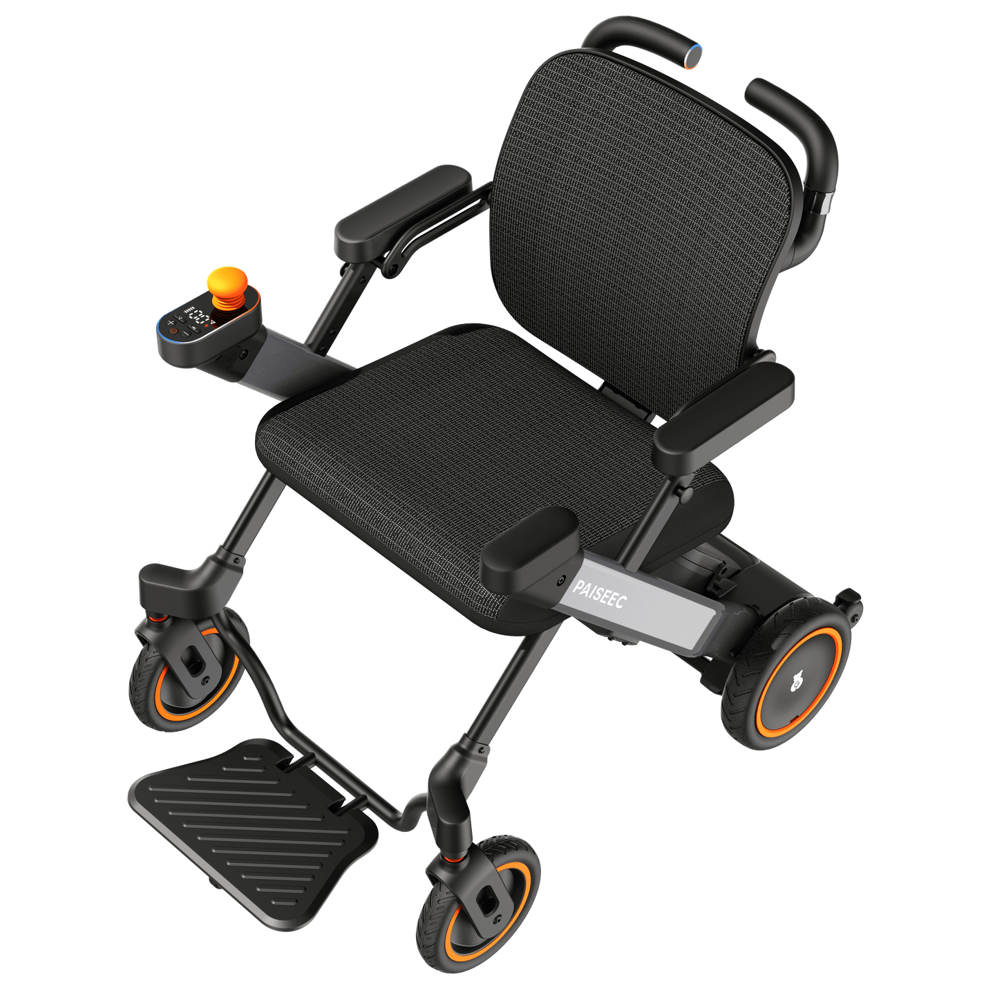 Fold & Travel Mobility Paiseec 3-in-1 Electric Wheelchair Smart Walker Rollator Transport Wheelchair W3