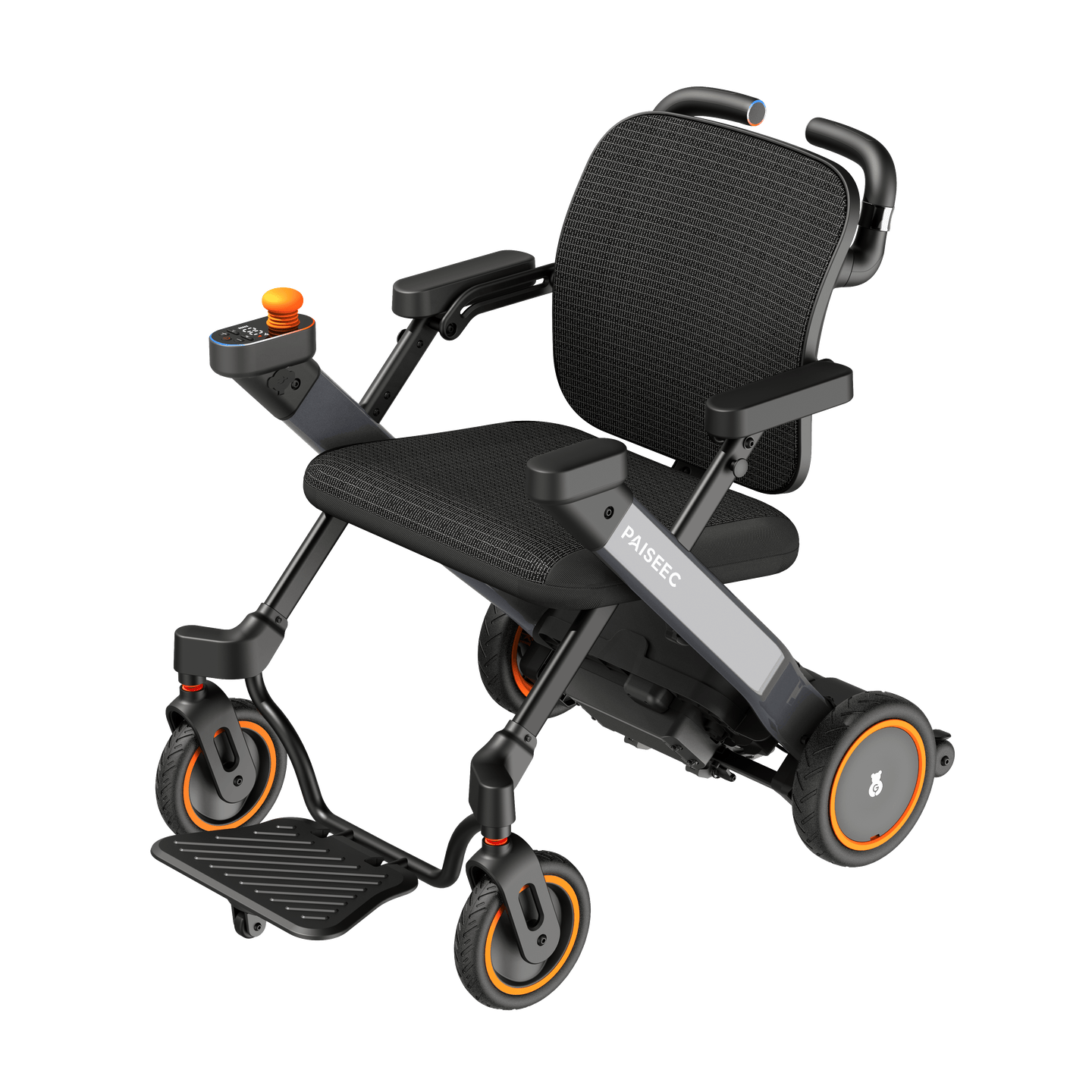 Fold & Travel Mobility Paiseec 3-in-1 Electric Wheelchair Smart Walker Rollator Transport Wheelchair W3