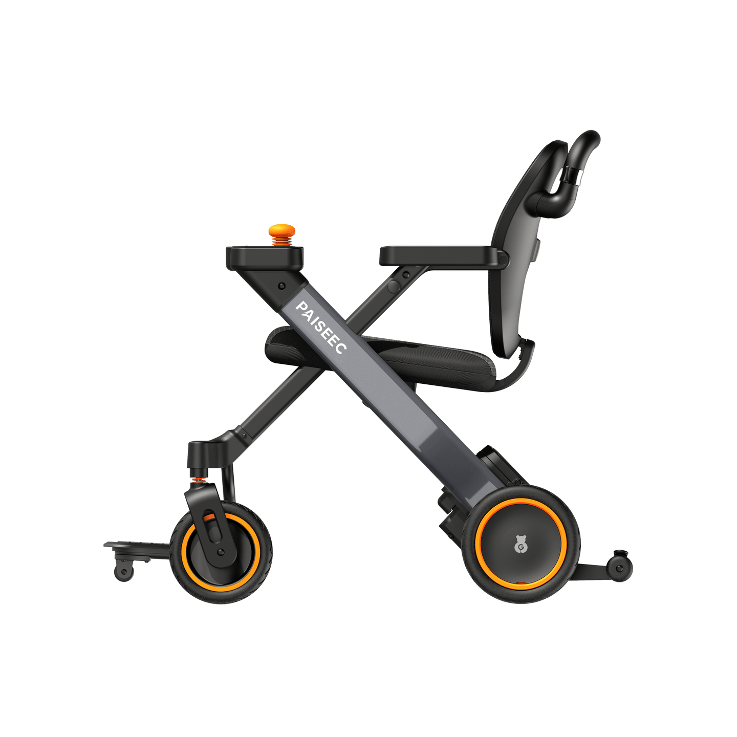 Fold & Travel Mobility Paiseec 3-in-1 Electric Wheelchair Smart Walker Rollator Transport Wheelchair W3
