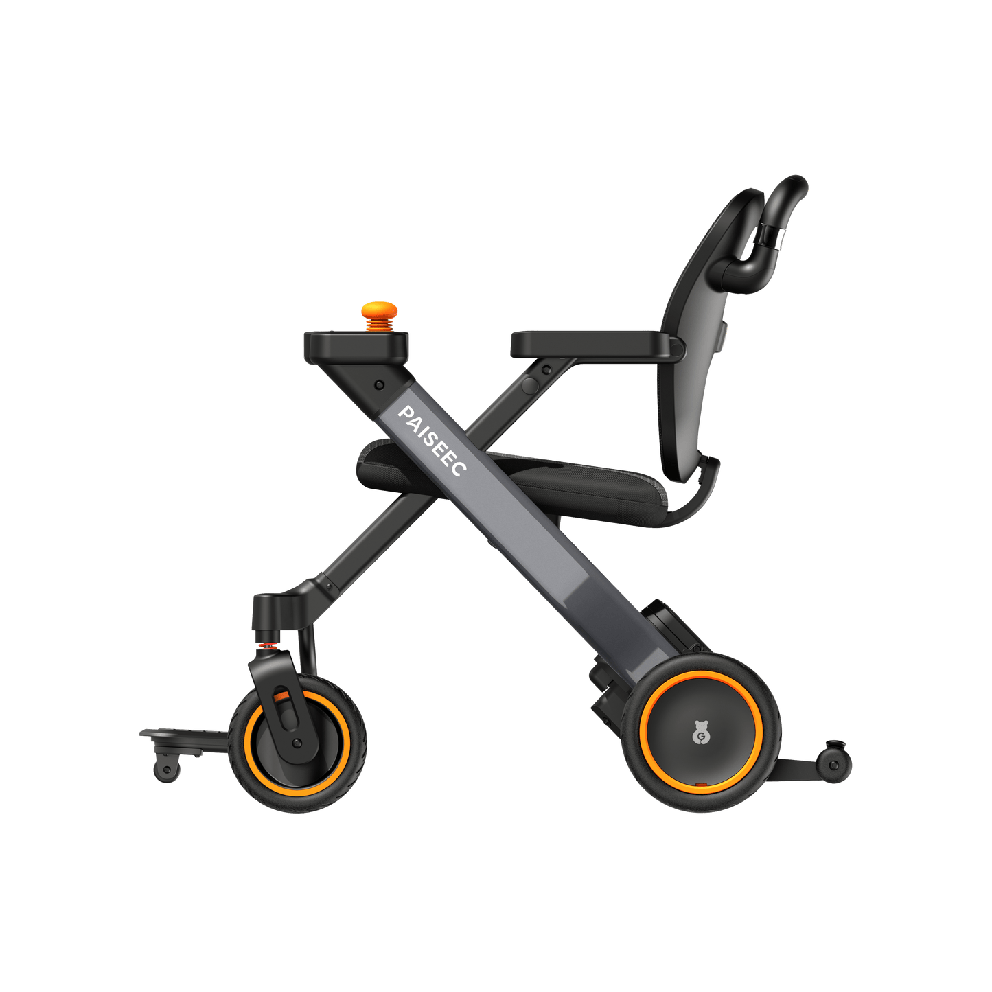 Fold & Travel Mobility Paiseec 3-in-1 Electric Wheelchair Smart Walker Rollator Transport Wheelchair W3