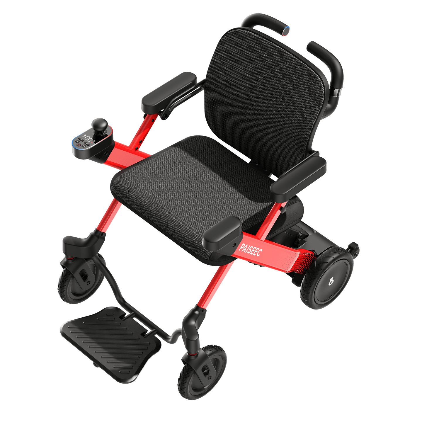 Fold & Travel Mobility Paiseec 3-in-1 Electric Wheelchair Smart Walker Rollator Transport Wheelchair W3