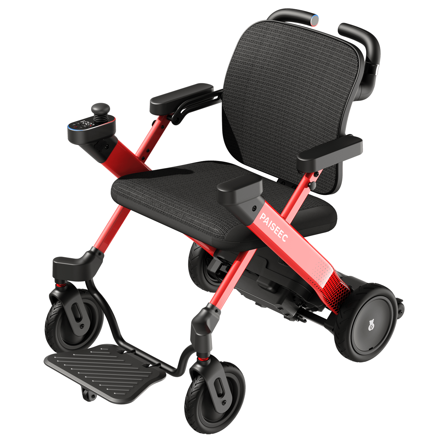 Fold & Travel Mobility Paiseec 3-in-1 Electric Wheelchair Smart Walker Rollator Transport Wheelchair W3