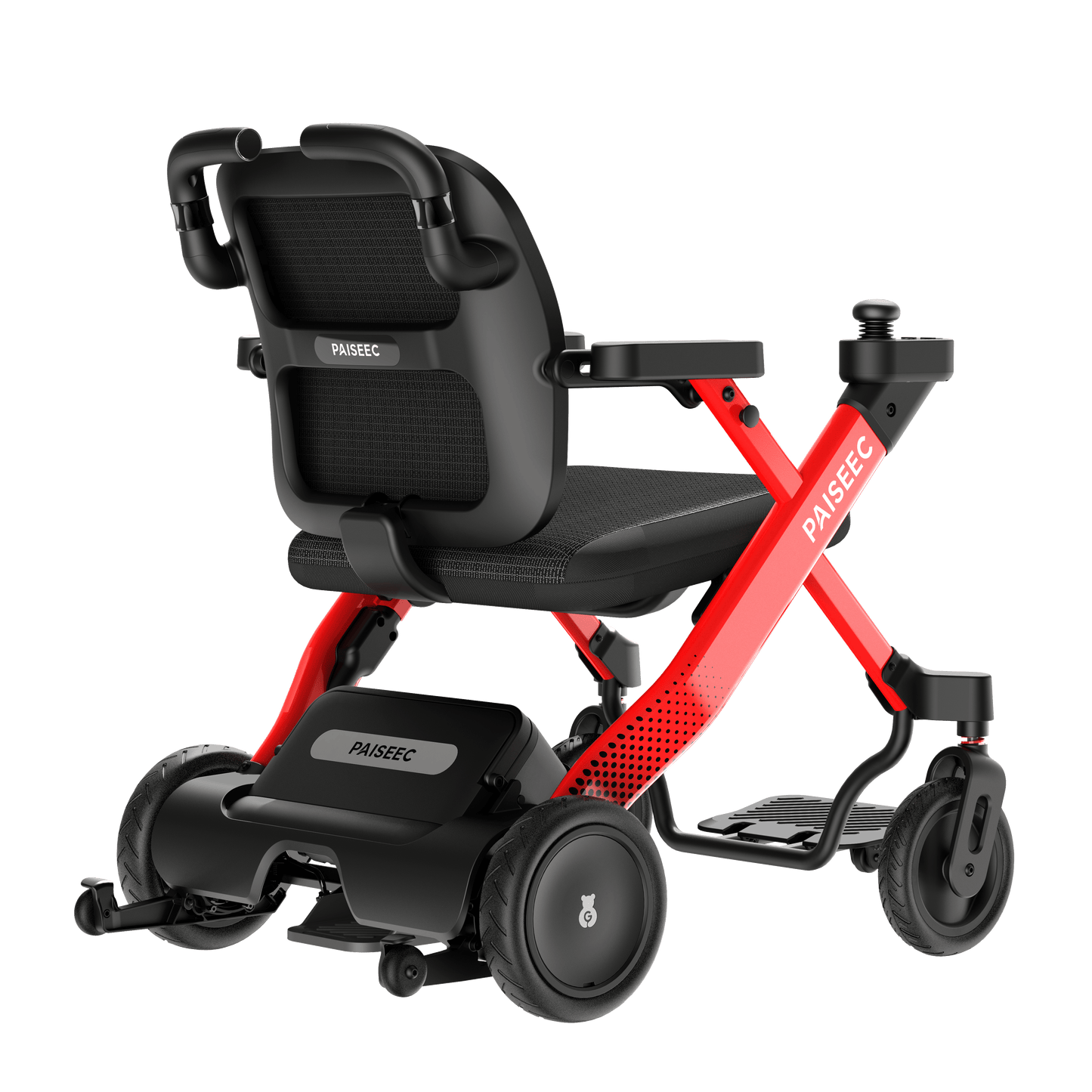 Fold & Travel Mobility Paiseec 3-in-1 Electric Wheelchair Smart Walker Rollator Transport Wheelchair W3