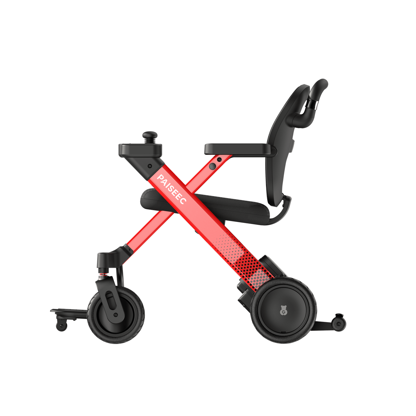 Fold & Travel Mobility Paiseec 3-in-1 Electric Wheelchair Smart Walker Rollator Transport Wheelchair W3