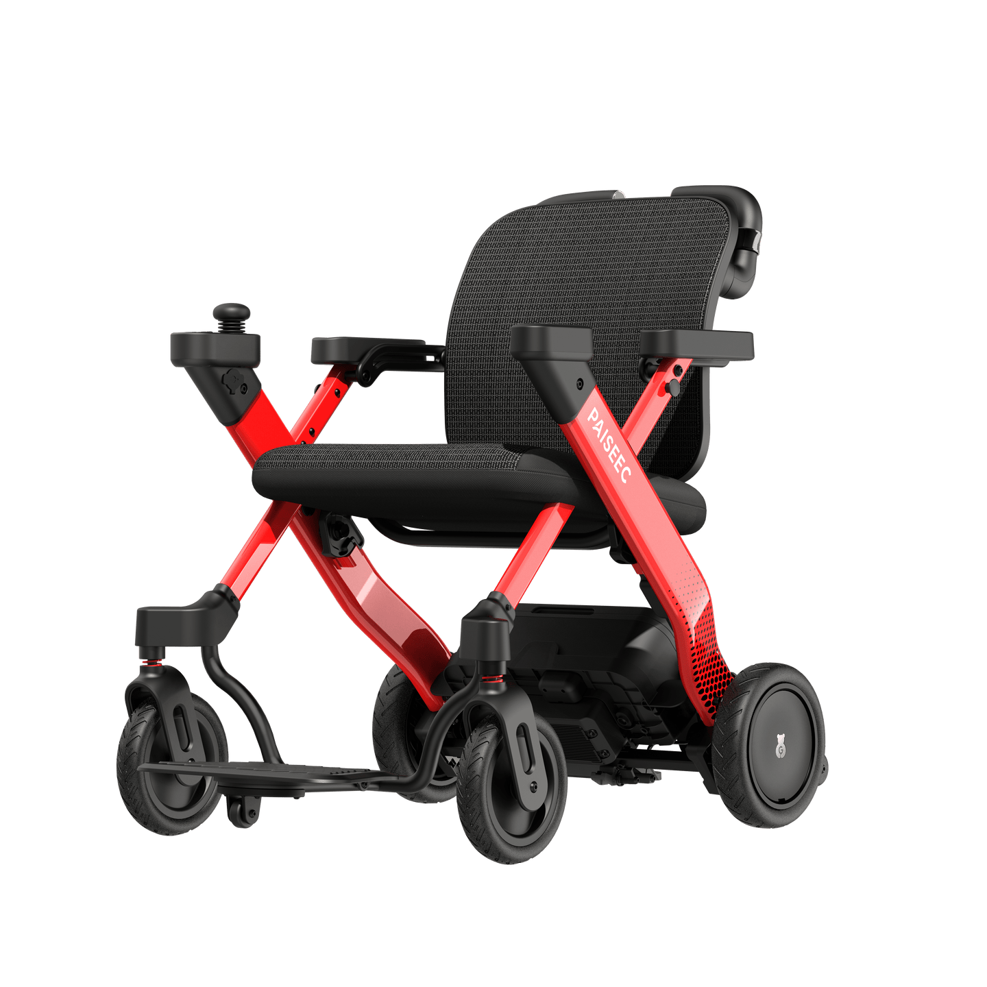 Fold & Travel Mobility Paiseec 3-in-1 Electric Wheelchair Smart Walker Rollator Transport Wheelchair W3