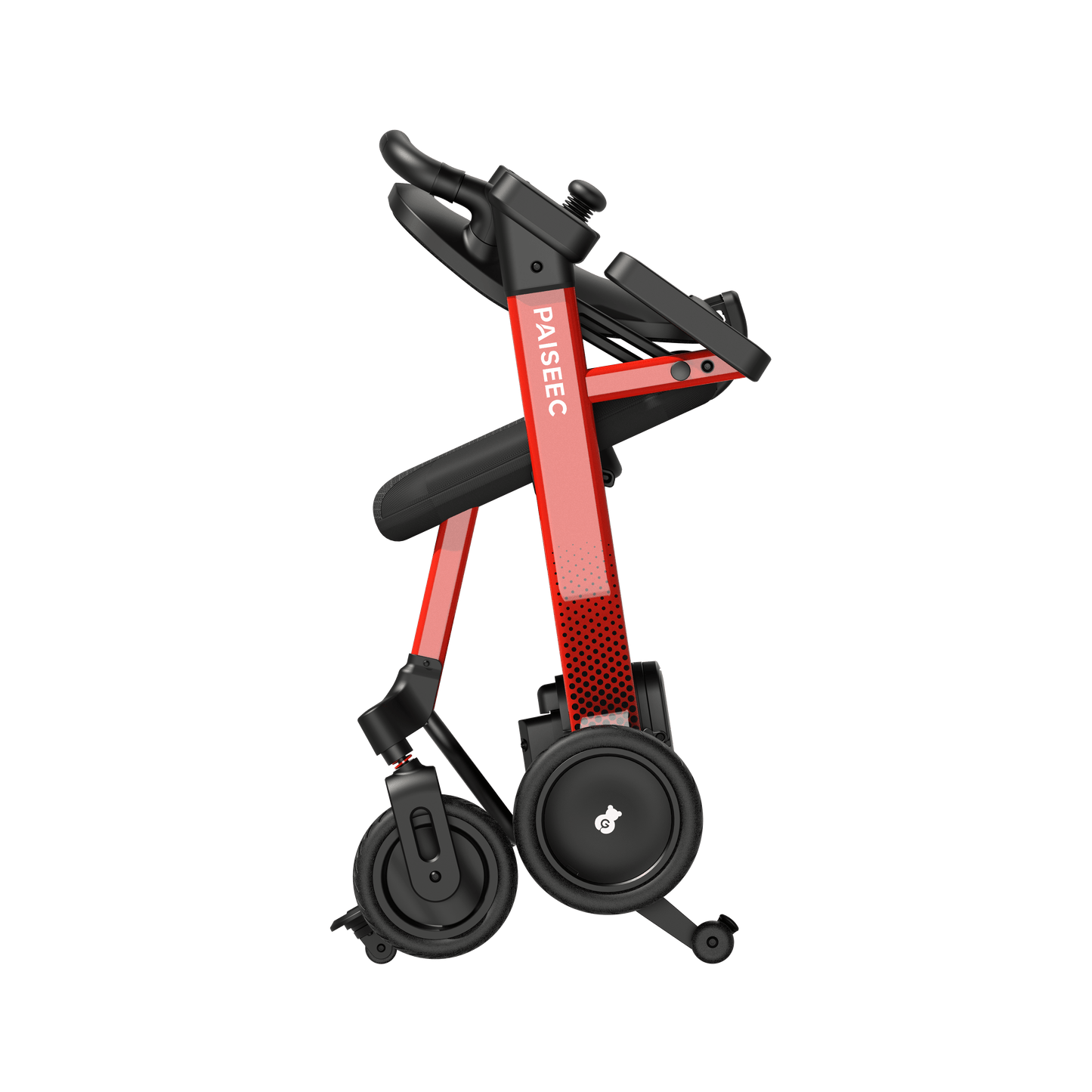 Fold & Travel Mobility Paiseec 3-in-1 Electric Wheelchair Smart Walker Rollator Transport Wheelchair W3