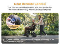 Fold & Travel Mobility Gray Paiseec Carbon Fiber Electric Wheelchair Q5