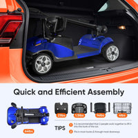 Fold & Travel Mobility accessibility equipment 4 Wheel Scooter with Display YL09B