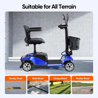 Fold & Travel Mobility accessibility equipment 4 Wheel Scooter with Display YL09B