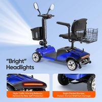 Fold & Travel Mobility accessibility equipment 4 Wheel Scooter with Display YL09B