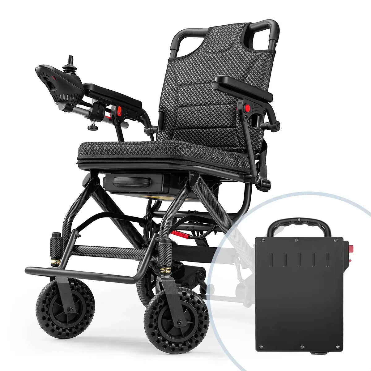 Fold & Travel Mobility accessibility equipment Backup Battery for Power Wheelchair