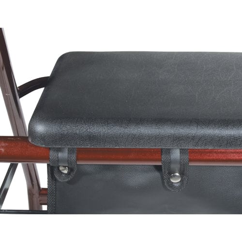 Rollator, Aluminum w/Fold-Up & Remov Back, Padded Seat Blue