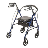 Complete Medical Mobility Products Rollator Steel Blue w/6" Whls Knocked-Down