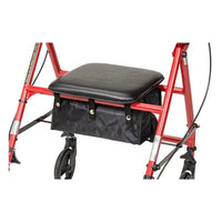 Complete Medical Mobility Products Rollator Steel Red w/6" Whls Knocked-Down