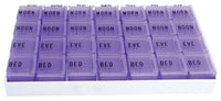 Complete Medical Aids to Daily Living MediChest 6 7/8"x4 1/2"x7/8" 7-Day w/4 Compartments per day