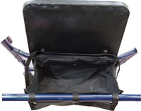 Complete Medical Mobility Products Rollator, Steel, 6" Wheels Blue, 300 lb. Weight Cap