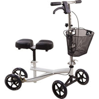 Complete Medical Mobility Products Knee Scooter, Deluxe, Roscoe White