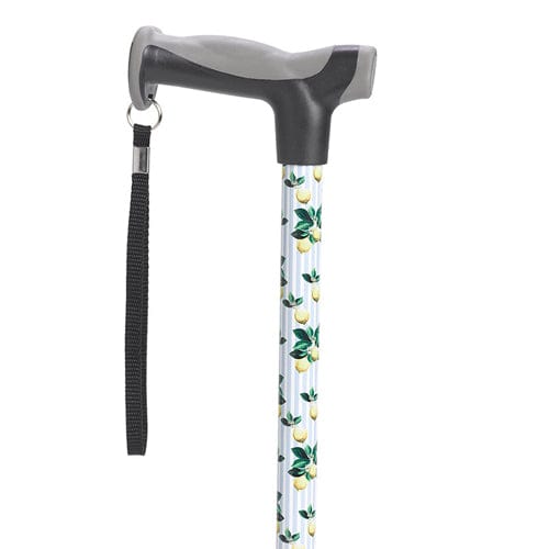 Comfort Grip Cane, Lemons Fashion Color - Lemons