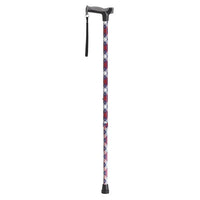 Complete Medical Mobility Products Comfort Grip Cane, Patriotic Fashion Cane - Patriotic USA