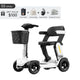 Fold & Travel Mobility Mobility Scooter WHITE Paiseec Foldable Lightweight Mobility Scooter S3