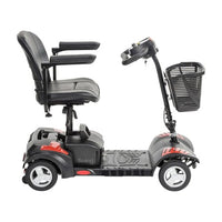 Complete Medical Mobility Products Scout 4 Compact Travel Scooter 4-Wheel, 12AH Batt, Red/Blue