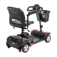 Complete Medical Mobility Products Scout 4 Compact Travel Scooter 4-Wheel, 12AH Batt, Red/Blue