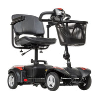 Complete Medical Mobility Products Scout 4 Compact Travel Scooter 4-Wheel, 12AH Batt, Red/Blue