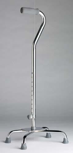 Complete Medical Mobility Products Easy-Care Large Base Quad Cane By Guardian