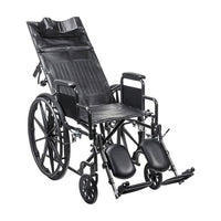 Complete Medical Wheelchairs & Accessories Silver Sport Recliner WC with Vinyl Upholstery/DDA 16"
