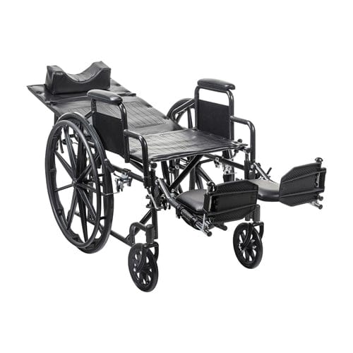 Complete Medical Wheelchairs & Accessories Silver Sport Recliner WC with Vinyl Upholstery/DDA 18"