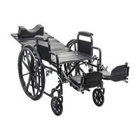 Complete Medical Wheelchairs & Accessories Silver Sport Recliner WC with Vinyl Upholstery/DDA 18"