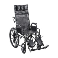Complete Medical Wheelchairs & Accessories Silver Sport Recliner WC with Vinyl Upholstery/DDA 18"