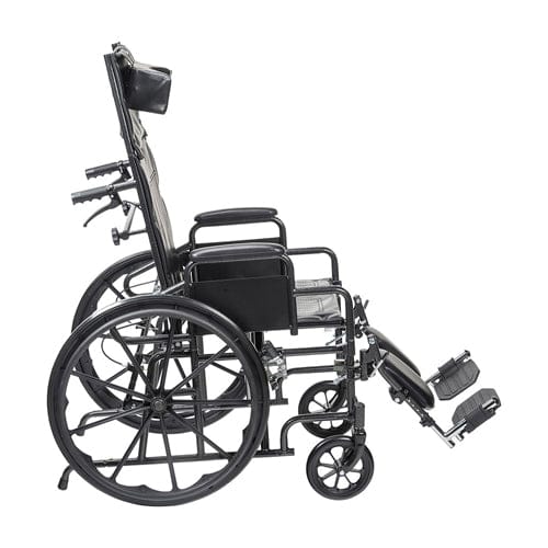 Complete Medical Wheelchairs & Accessories Silver Sport Recliner WC with Vinyl Upholstery/DDA 20"