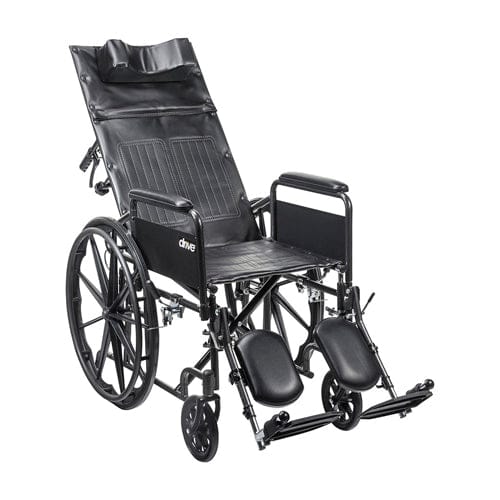 Complete Medical Wheelchairs & Accessories Silver Sport Recliner WC with Vinyl Upholstery/DFA 20"