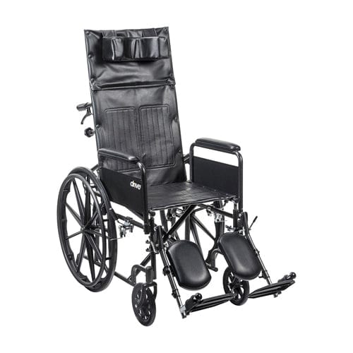 Complete Medical Wheelchairs & Accessories Silver Sport Recliner WC with Vinyl Upholstery/DFA 20"