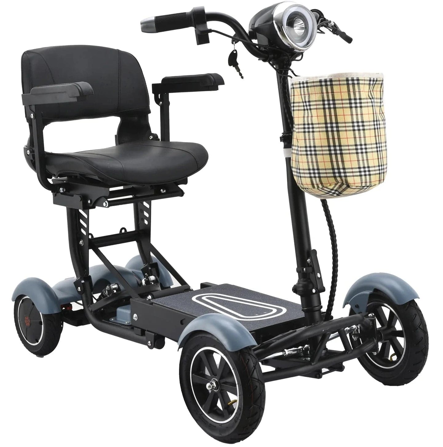 Fold & Travel Mobility Mobility Scooter Blue Scooter Cruiser City Medical Mobility Big Seat White