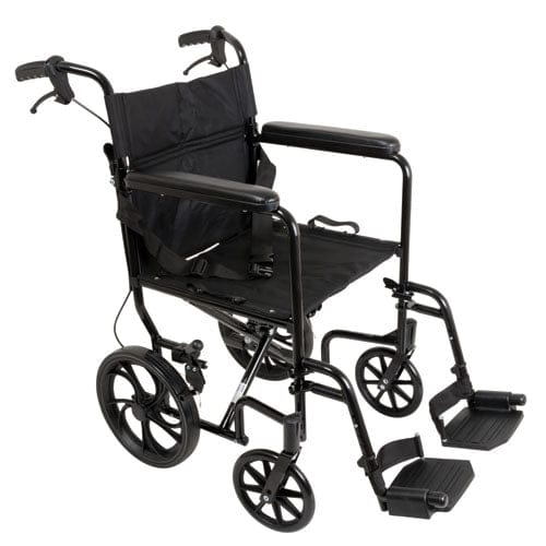 Complete Medical Wheelchairs & Accessories ProBasics Aluminum Transport Chair, 12" Wheels