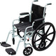 Complete Medical Wheelchairs & Accessories Poly-Fly Wheelchair/Transport Lightweight Comb Chair 18"