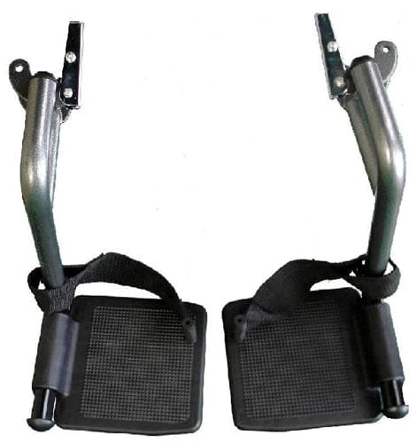 Complete Medical Wheelchairs & Accessories Replacement Footrests for Drive TR39E-SV (Silver Vein)