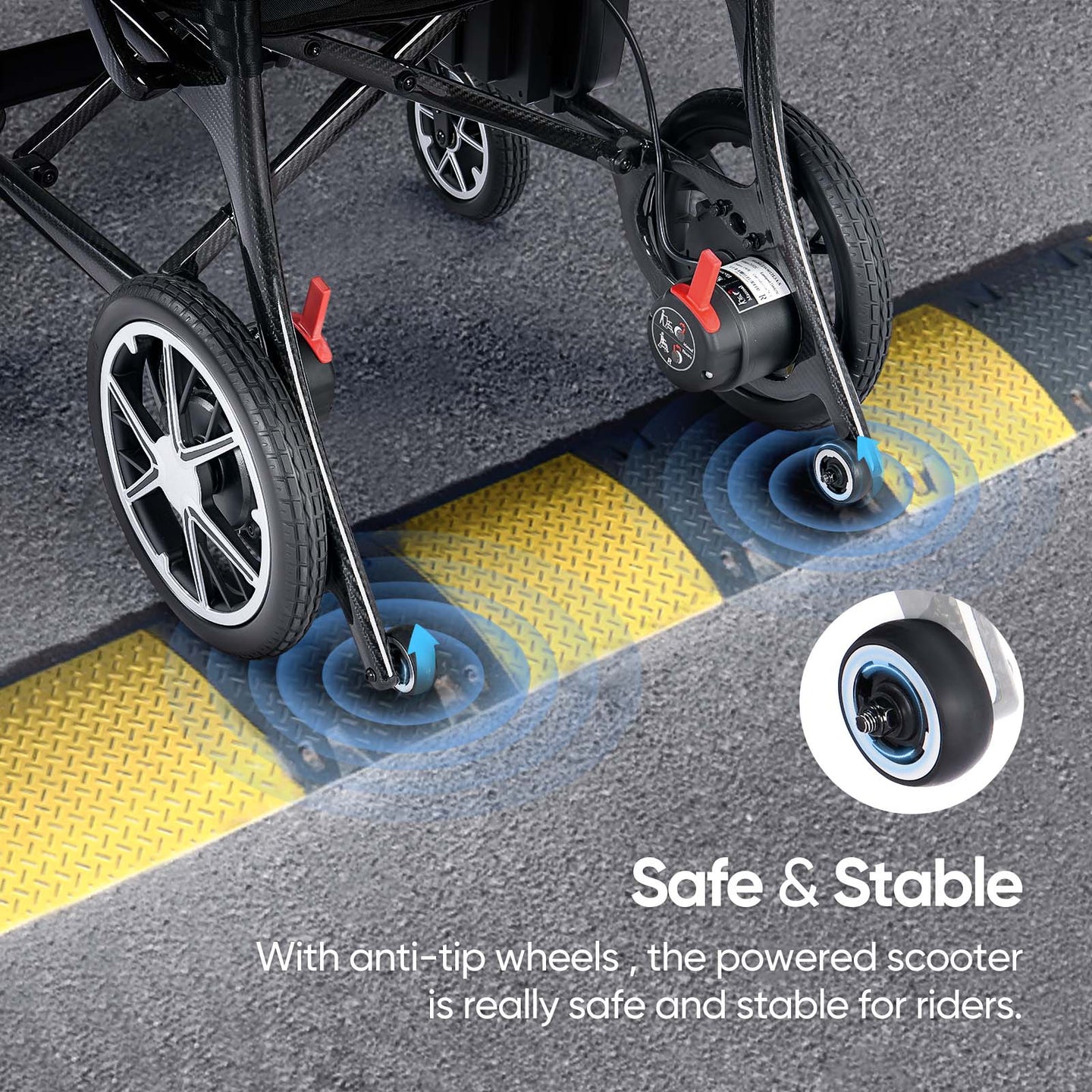 THRIVE Electric Wheelchair Lightest Carbon Fiber Electric Wheelchair Foldable Travel Ready