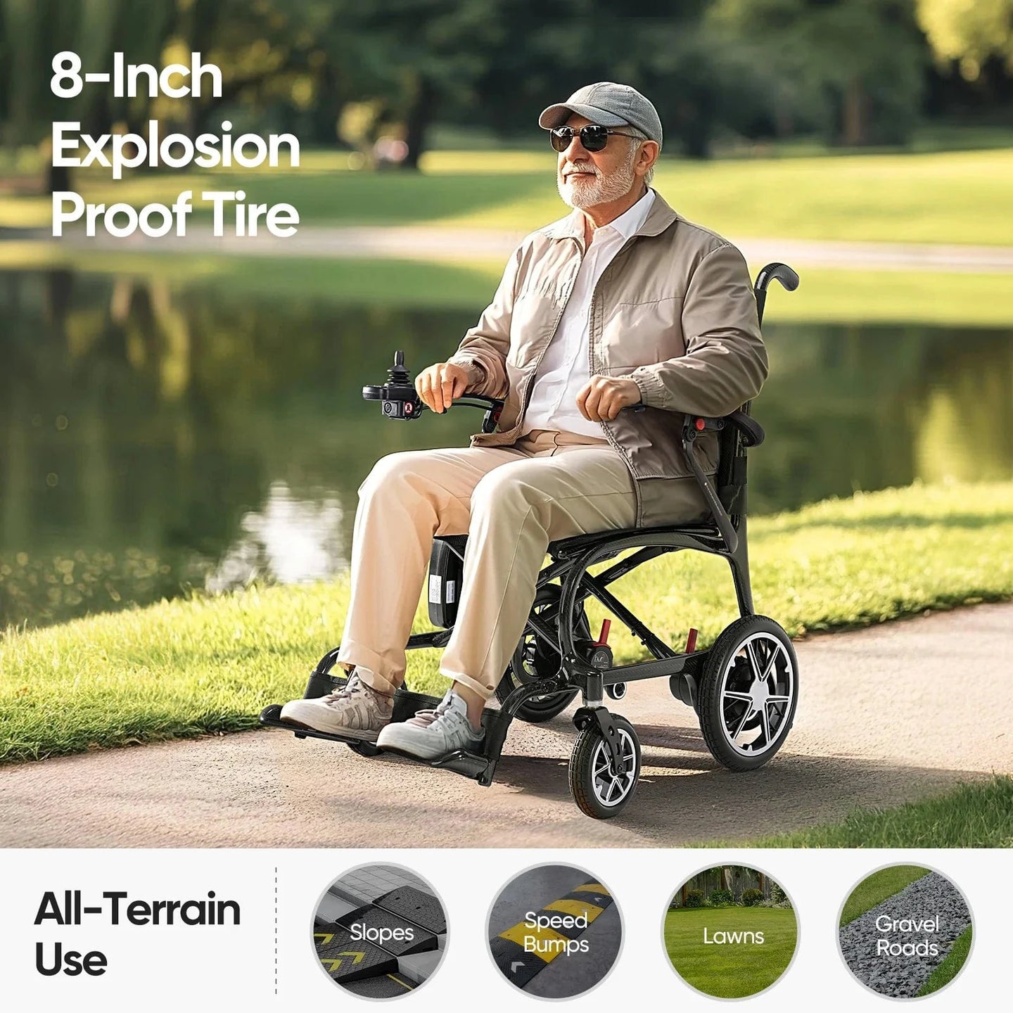 THRIVE Electric Wheelchair Lightest Carbon Fiber Electric Wheelchair Foldable Travel Ready