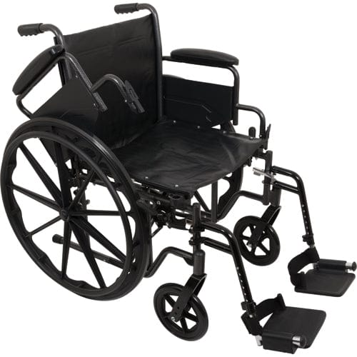 Complete Medical Wheelchairs & Accessories K2 Wheelchair 20"x16", Removbl Desk Arms,Swing Away Footrests