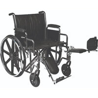Complete Medical Wheelchairs & Accessories Wheelchair 26", Removable Desk Length Arms,Elevating Legrests