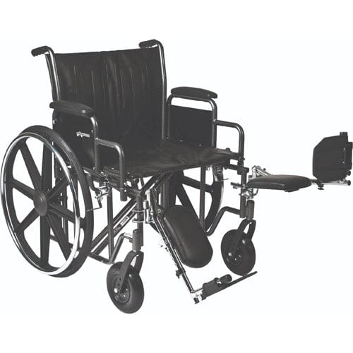 Complete Medical Wheelchairs & Accessories Wheelchair 22", Removable Desk Length Arms,Elevating Legrests