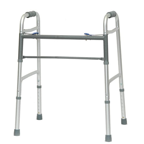 Complete Medical Mobility Products Bariatric Two-Button Folding Walkers, W/out Wheels, 2/CS