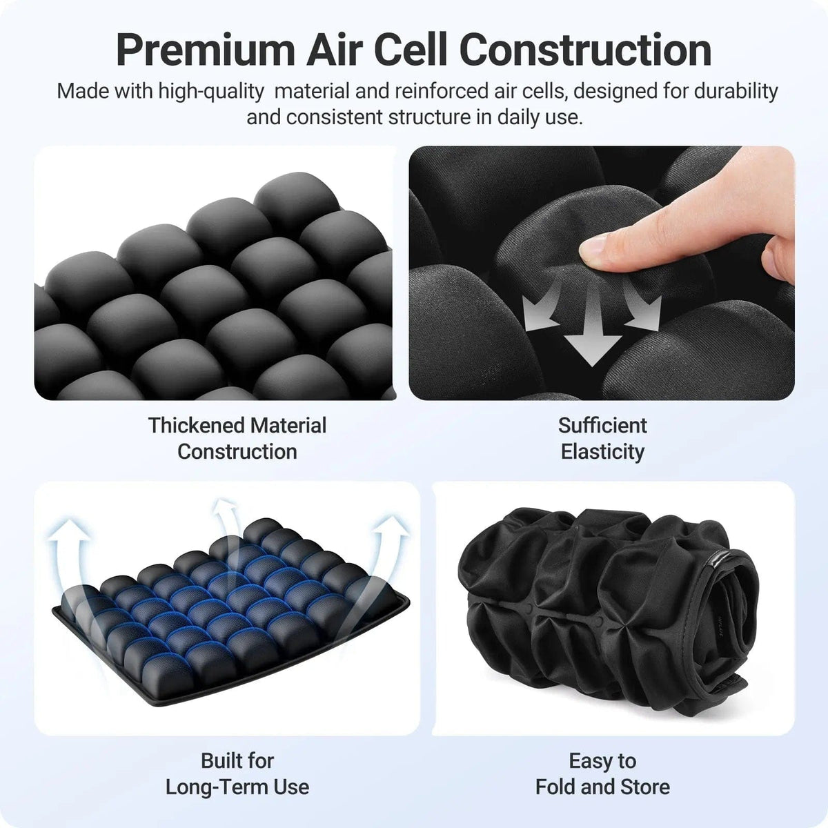 Fold & Travel Mobility accessibility equipment Portable Wheelchair Cushions & Travel Airplane Seat Cushion