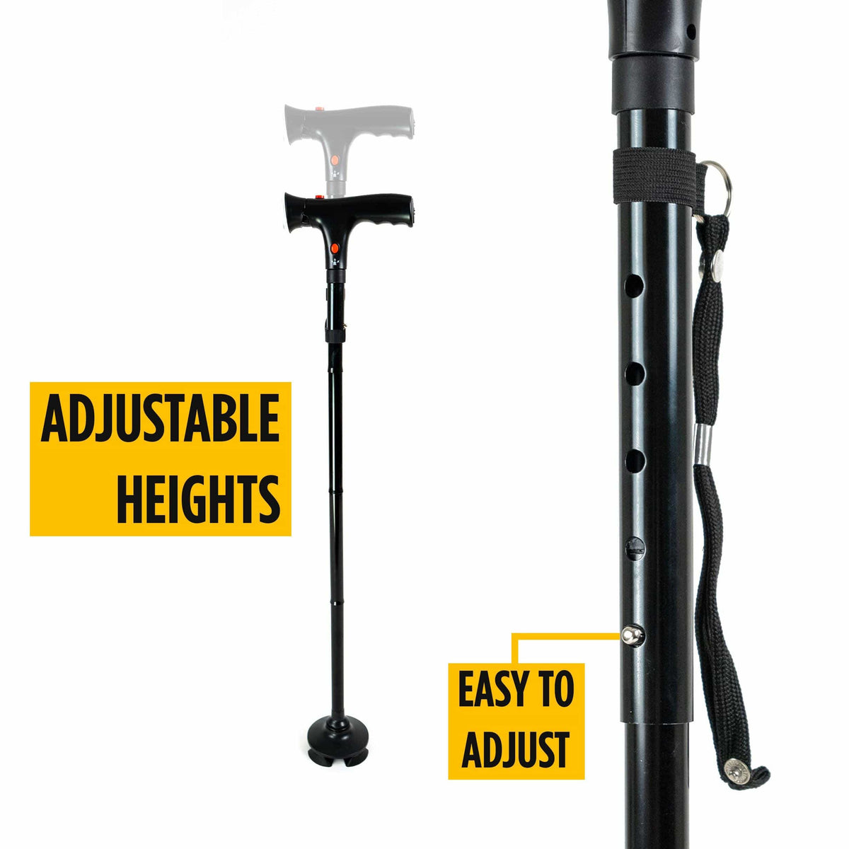 Fold & Travel Mobility Assisted Living Devices Walking Cane