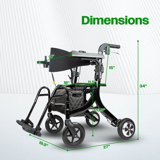 Fold & Travel Mobility WHEELCHAIR ALTAY-Multifunctional Auto-Rollator & Walker