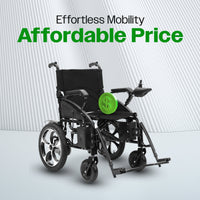 Fold & Travel Mobility WHEELCHAIR ARTEMIS (BLACK) Folding Lightweight Electric Wheelchairs 265lbs -500W- 13Miles